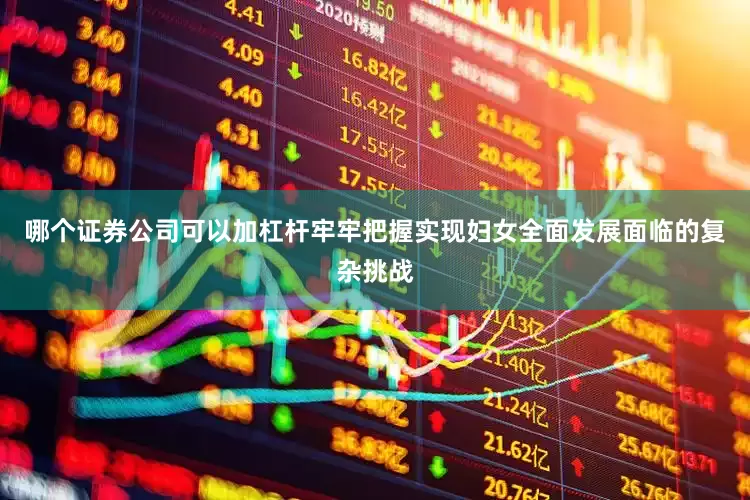 哪个证券公司可以加杠杆牢牢把握实现妇女全面发展面临的复杂挑战