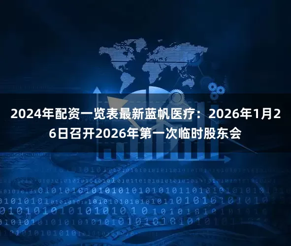 2024年配资一览表最新蓝帆医疗：2026年1月26日召开2026年第一次临时股东会