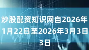 炒股配资知识网自2026年1月22日至2026年3月3日